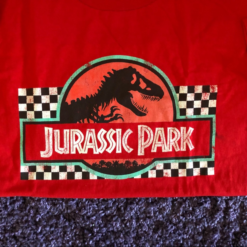 Jurassic Park T-Shirt Men’s Red XL Shirt NWOT